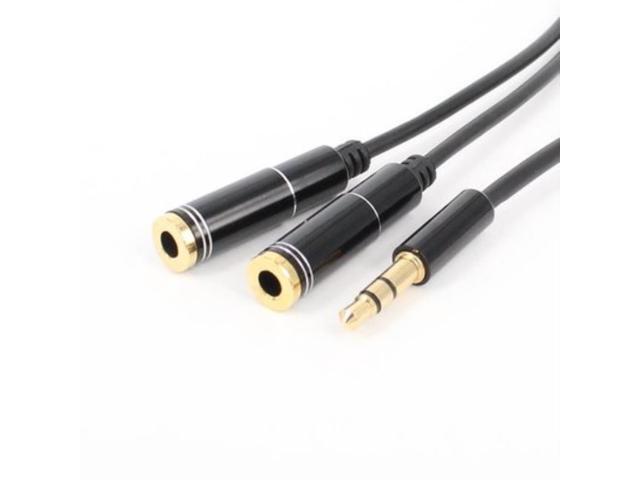 35mm AUX 1 Male to 2 Female Spliter Wire 35 Jack Audio Splitter Cable Headphone Earphone Speaker Stereo AUX Adapter Cable Cord
