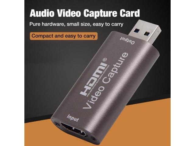 Audio- Video Capture Card HDMI to USB 1080p USB30 Video Recorder Game Capture Card for Game Streaming Live Broadcasting