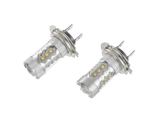 1 Pair H7 LED Bulbs Super Bright For Car Low Beam Headlight DRL Fog Light 8000K