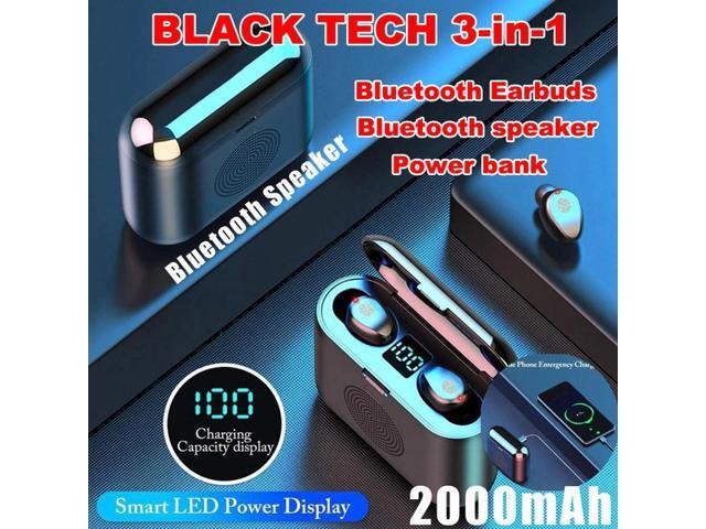 Bluetooth Earphones with Microphone 50 Sound Speaker Noise Cancelling TWS Earbuds Waterproof Wireless Headphones