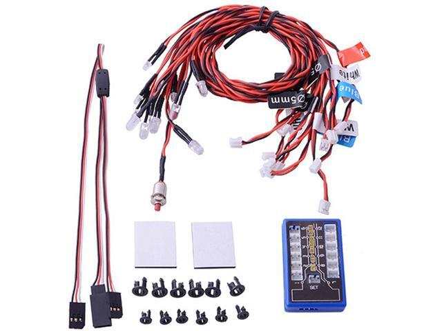 Highlight 12 Led Flashing Light System For Rc Car GTPower Smart Ppm Fm Fs 24G Trucks 1/10 Scale Vehicle Part