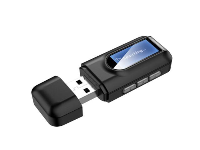 50 Bluetooth Adapter Wireless LCD Display USB Bluetooth Receiver Music Audio Transmitter for PC TV Car 35mm AUX Adaptador