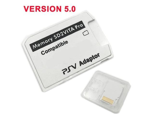 Version 50 SD2VITA For PS Vita Memory TF Card for PSVita Game Card PSV 1000/2000 Adapter 360 System SD Micro- SD Card R15