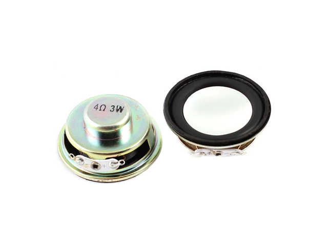 4 ohms 3 W metal round magnet speaker 2 pcs