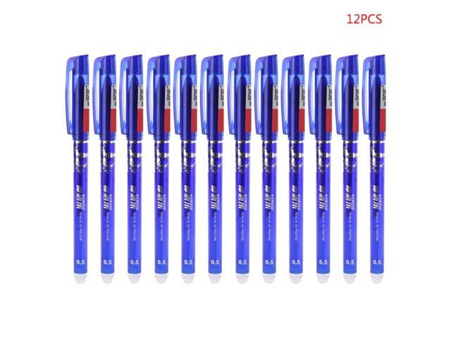 12Pcs Creative 05mm Magic Erasable Gel Pens Blue Ink Office Student Stationery