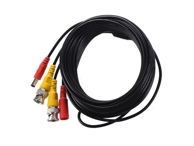 10m 33ft Security Video/ Power Cable BNC + RCA Plug Combination Cable for CCTV Camera