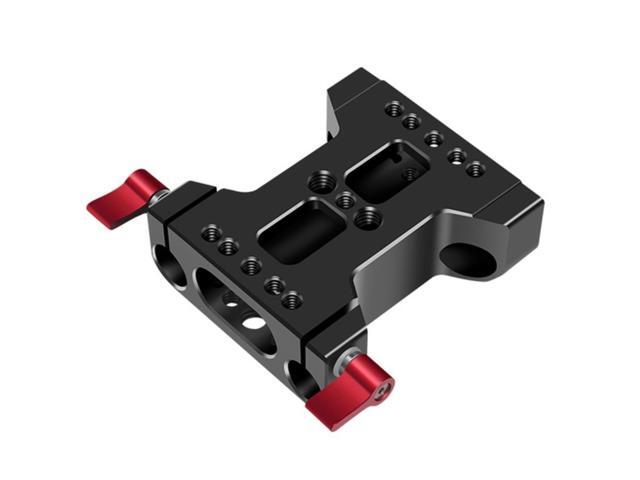 Multifunction Camera Base Plate with 15Mm Rod Rail Clamp for Dslr Camera Shoulder Rig Support Accessories
