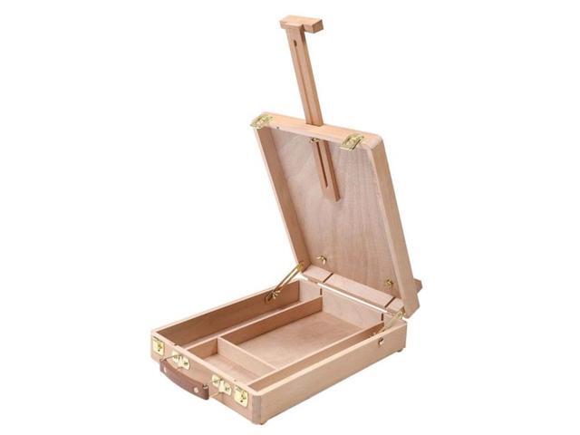 Easel Artist Craft with Integrated Wooden Box Art Drawing Painting Table Box