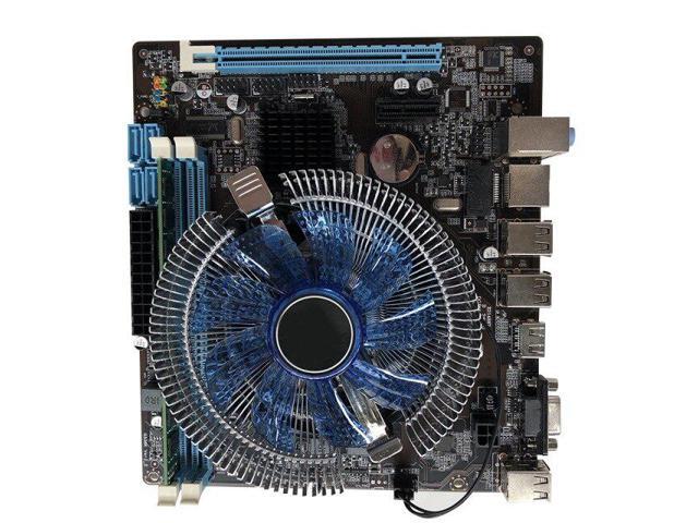 HM55 Computer Motherboard Kit I3 I5 LGA 1156 with Cooling Fan Desktop Computer Motherboard Assembly Set Game Set