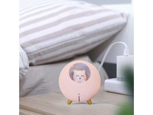 Mini Humidifier Cute Cat Usb Desktop Humidifier with Night Light Humidifier for Bedroom Home Office