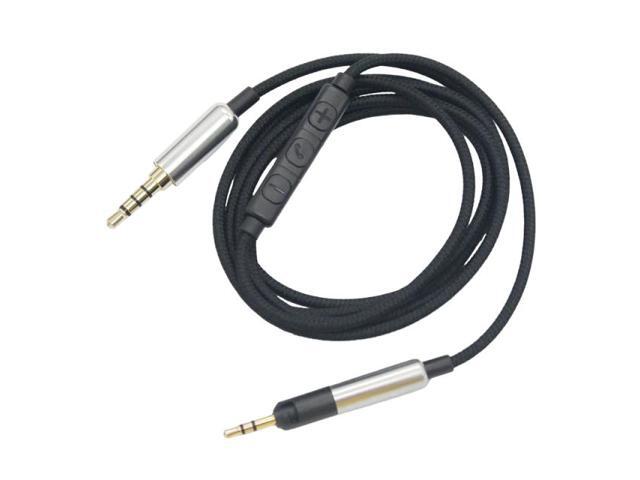 Headphones Headset Replacement Cable with Remote & Mic for ATH-M50X ATH-M40X