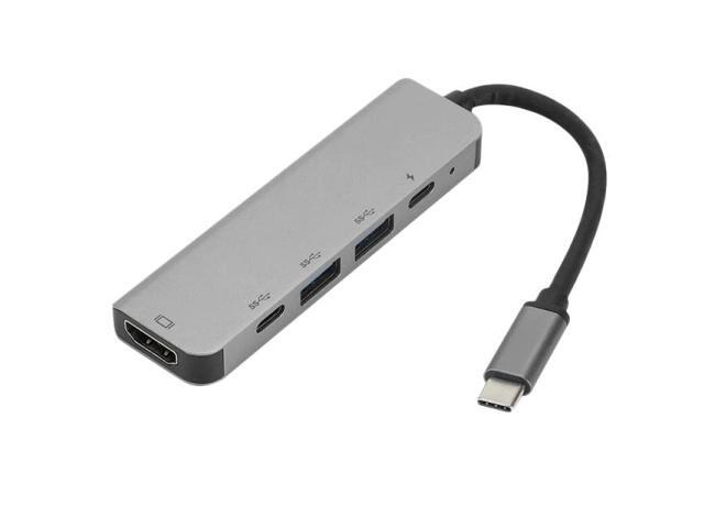 Type-C Docking Station HDMI-Compatible(30Hz)+USB30X2+Pd Charging+ USB C Five-In-One Hub for Laptop and PC