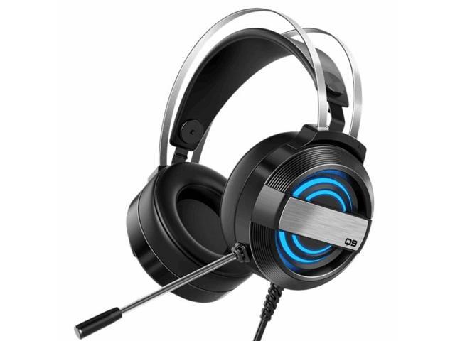Q9 Gaming Headset USB Headset Noise Reduction Headset Breathing Light Computer Headset with Microphone