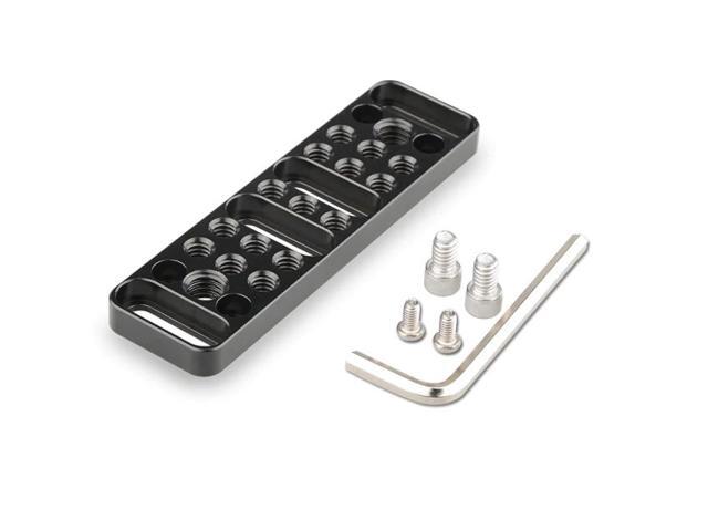 Multi-Function Mounting Plate Cheese Plate with 1/4inch-20 and 3/8inch-16 Connections for Photographic Equipment