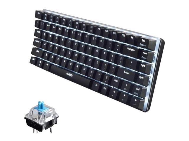 AJAZZ AK33 Wired Gaming Keyboard LED Backlit 82 Keys USB Mechanical Keyboard