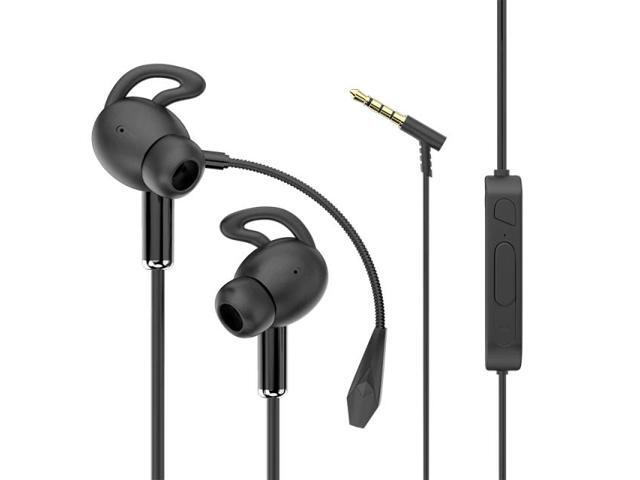 Gaming Headset 35mm Interface E-Sports Game Wire Control Headset with Dual Microphone