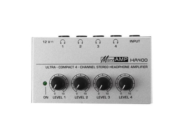 HA400 4 Channel Ultra-compact Headphone Audio Stereo Amp Microamp Amplifier