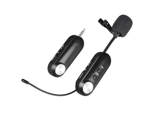Wireless Microphone Clip-on Collar Tie Microphone Mobile Cell Phone Microphone Mic for Camera Recording