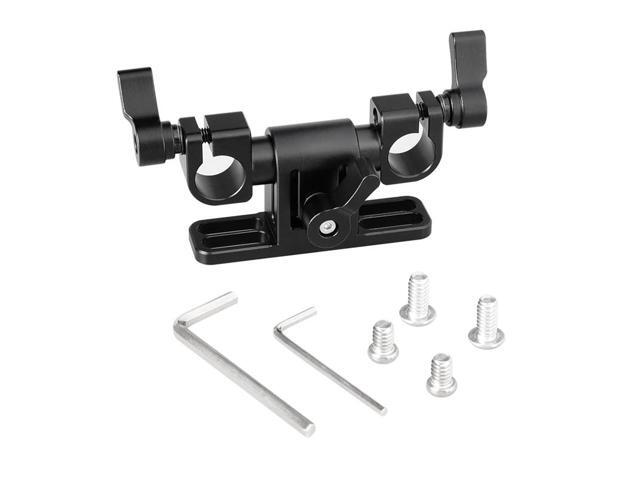 Adjustable 15mm Dual Rod Clamp with 360 Swivel Rod Adapter for LWS Rod Support System Camera Rig