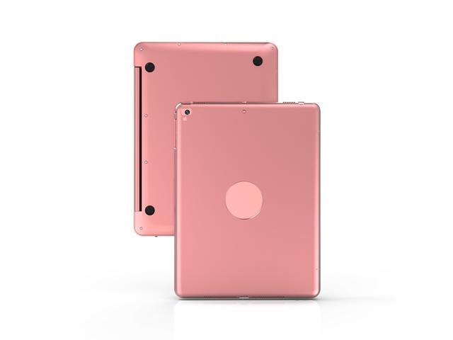 F19B Smart Keyboard Case Flip Cover Wireless BT Keyboard Case Replacement for iPad Air 1 2 5 6 Pro 97 Rose Gold