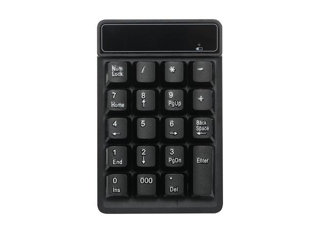 19 Keys 24G Wireless Low Noise Mini Numeric Keypad Waterproof ABS Material Replacemnet for Microsoft Android and iMac