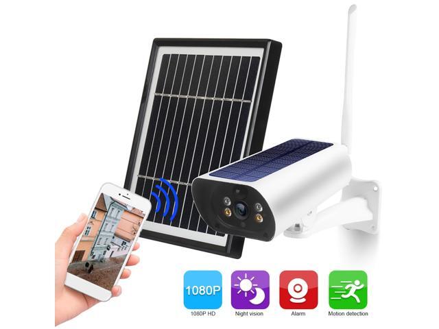 Wifi Solar Camera 1080P Wireless Minitor Plug-in Free Support Adaptive Code Rate Voice Call Remote Wake Two Solar Panel