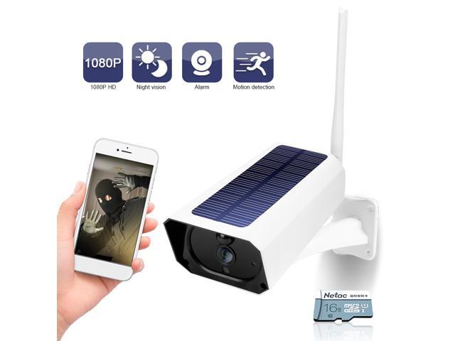 DC08 WIFI Solar Camera 1080P Wireless Minitor Plug-in Free IP67 Night Vision Real Time Voice Intercom Motion Detection Alarm