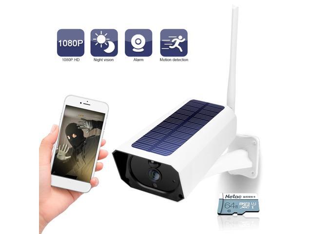 DC08 WIFI Solar Camera 1080P Wireless Minitor Plug-in Free IP67 Night Vision Real Time Voice Intercom Motion Detection Alarm