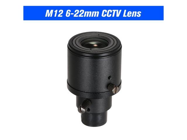 50 Megapixel Varifocal 6-22mm CCTV Camera Lens Manual Focus Zoom 1/25' Lens CCTV MTV IR Lens For Security Cameras HD IP Cameras F16 M12 Mount