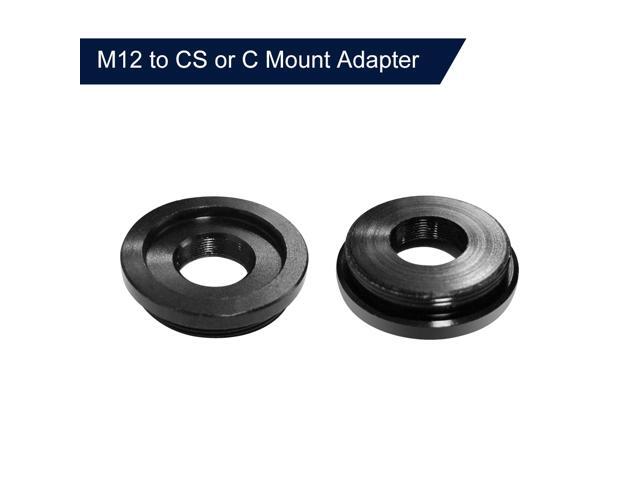 2PCS/Lot Metal M12/C M12/CS Lens Mount Adaptor Zinc Alloy M12 to CS or C Mount Adapter Converter Ring (M12-C-CS) for Security CCTV Camera