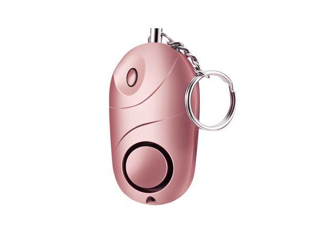 Personal Alarm 120-130dB Safe Sound Emergency Self-Defense Security Alarm Keychain LED Flashlight for Women Girls Kids Elderly Explorer Pink 1 pack
