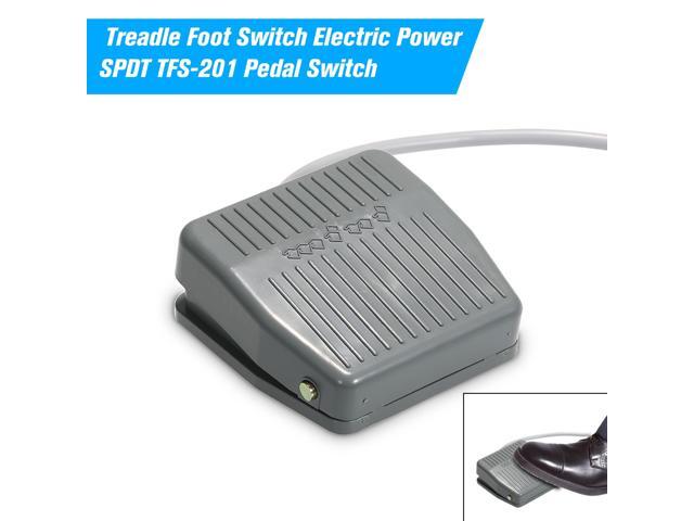 Treadle Foot Switch Electric Power SPDT TFS-201 Pedal Switch DC5-48V / AC24-250V 10A Momentary Control NO/NC Latching Reset Switch