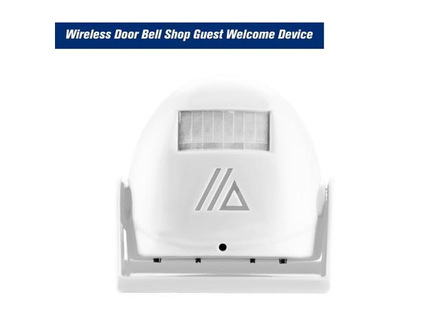 Wireless Door Bell Shop Guest Welcome Device Infrared Motion Sensor Home Anti-theft Alarm White