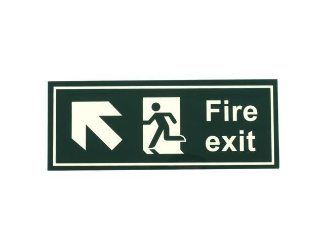 Fire Safety Exit Sign Warning Guidance Signage Luminous for Stairway Hallway Hotel Basement Use