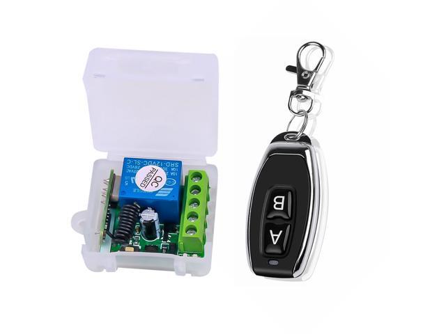 Smart Home 433Mhz DC 12V 1CH Wireless Remote Switch Relay Receiver Transmitter Universal Remote Control Switch Module and RF Transmitter Remote