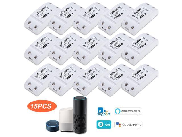SONOFF Basic Wifi Switch Works with Alexa for Google Home Timer 10A/2200W Wireless Remote Switch for Android/IOS APP Control for Electric
