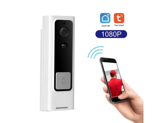 WiFi Smart Security DoorBell HD 1080P Wireless Visual Intercom Recording Video Door Phone PIR Motion Detector Rainproof TuyaSmart APP Remote Home