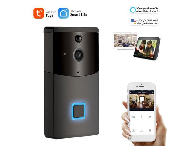 WiFi Smart Security DoorBell HD 1080P Wireless Visual Intercom Recording Video Door Phone PIR Motion Detector Rainproof TuyaSmart APP Remote Home