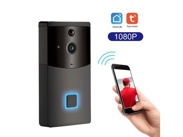 WiFi Smart Security DoorBell HD 1080P Wireless Visual Intercom Recording Video Door Phone PIR Motion Detector Rainproof TuyaSmart APP Remote Home
