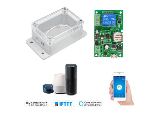 eWeLink DC5V 12V 24V 32V Wifi Switch Wireless Relay Module Smart Home Automation Modules Phone APP Remote Control Timer Switch Alexa Voice Control
