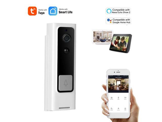 WiFi Smart Security DoorBell HD 1080P Wireless Visual Intercom Recording Video Door Phone PIR Motion Detector Rainproof TuyaSmart APP Remote Home