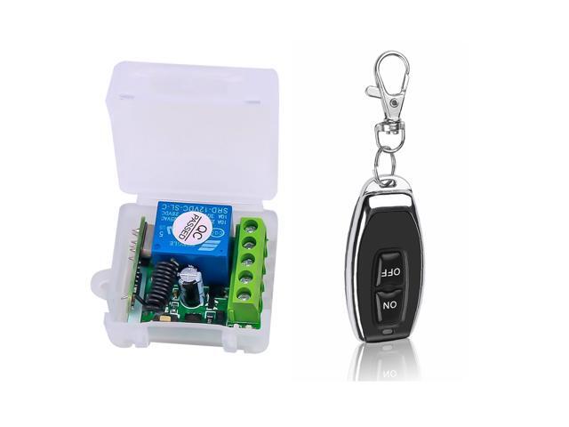 Smart Home 433Mhz DC 12V 1CH Wireless Remote Switch Relay Receiver Transmitter Universal Remote Control Switch Module and RF Transmitter Remote