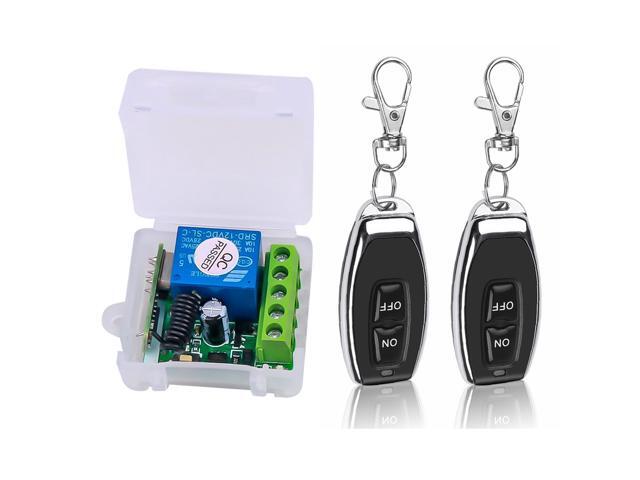Smart Home 433Mhz DC 12V 1CH Wireless Remote Switch Relay Receiver Transmitter Universal Remote Control Switch Module and RF Transmitter Remote