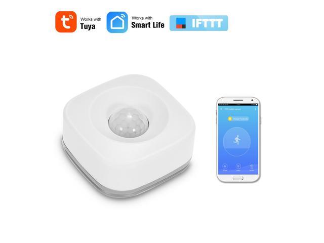 WIFI PIR Motion Sensor Wireless Passive Infrared Detector Security Burglar Alarm Sensor Tuya APP Control Compatible with IFTTT Smart Home