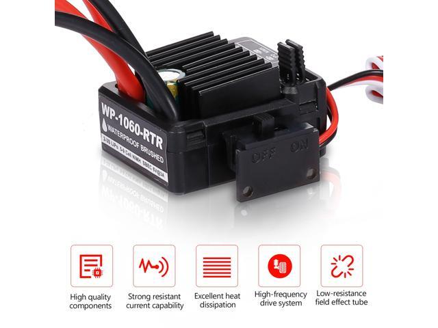 GoolRC 540 13T Brushed Motor with 60A ESC Combo for 1/10 Traxxas Ford F-150 RC Car