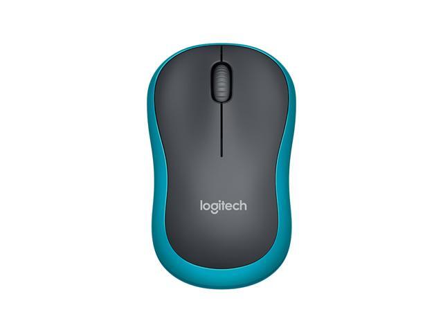 Logitech M185 Wireless Wifi Mouse Ergonomic Silent Mobile Computer Mouse with 24G Receiver Blue