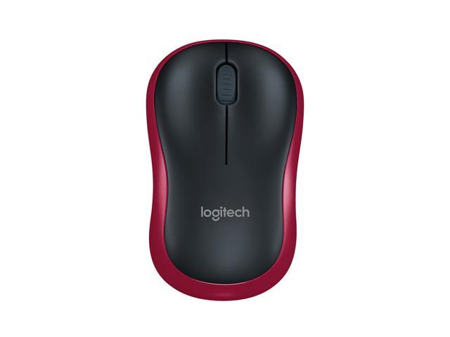 Logitech M185 Wireless Wifi Mouse Ergonomic Mobile Computer Mouse with 24G Receiver Red