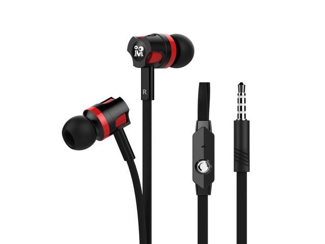 LANGSDOM JM26 Wired In-ear Earphones Stereo Gaming Headsets Headphones with In-line Contol & Microphone for iOS Android Phones