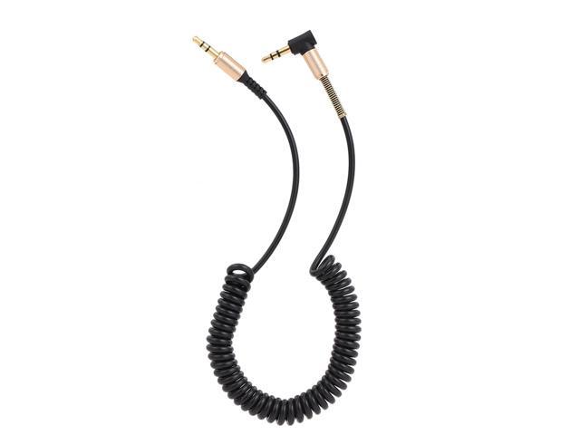 17 Meter Audio Extension Cable 35mm Jack Male to Male AUX Cable 35 mm Audio Extender Cord w/Spring Stretchable Telephone Coiling Line for