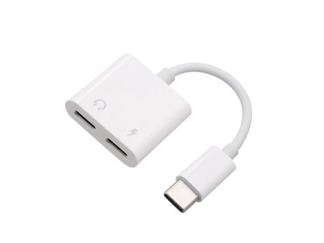 USB C to Type C Audio Headset Adapter USB C Power Charging Port for Huawei Xiaomi OPPO Samsung